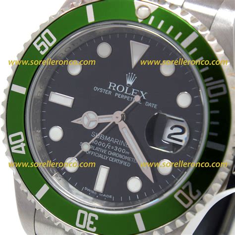 rolex submariner ghiera verde 50 anniversario prezzo|Rolex sottomarino prezzo.